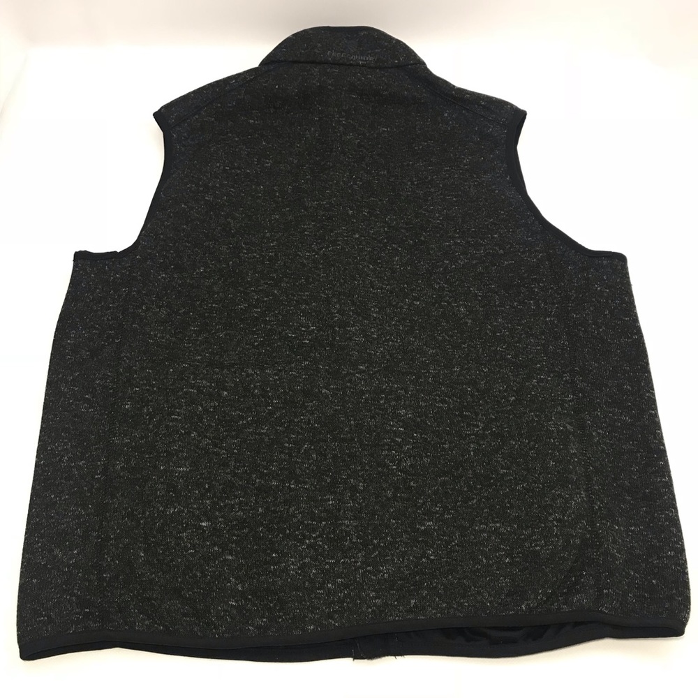 Free Country Black/Gray Sweater Vest Preowned - Picture 3 of 6